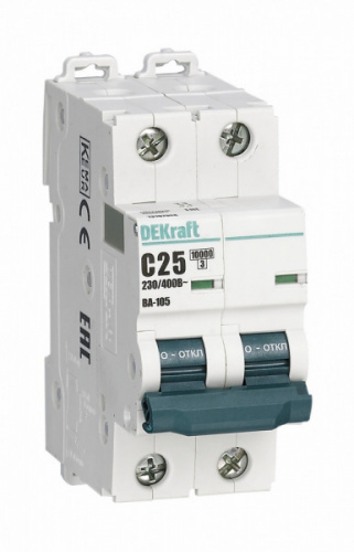 Schneider electric DEKraft Авт. выкл. 2P 6A х-ка C ВА-105 10кА
