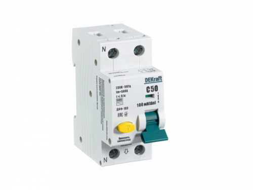 Schneider electric DEKraft АВДТ 1Р+N 50А 100мА тип AC х-ка С ДИФ-103 6кА