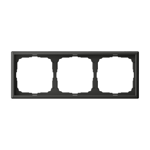 Systeme Electric ARTGALLERY 3-постовая РАМКА, универсальная, БАЗАЛЬТ