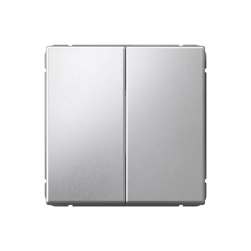 Systeme Electric ARTGALLERY 2-клавишный ВЫКЛЮЧАТЕЛЬ КНОПОЧНЫЙ, сх.2, 10А, механизм, АЛЮМИНИЙ