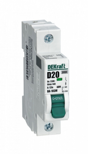 Schneider electric DEKraft Авт. выкл. без теплозащиты 1P 6А х-ка C 6кА ВА-103M