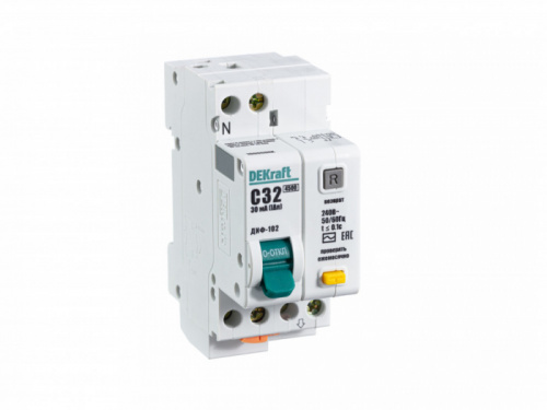 Schneider electric DEKraft АВДТ 1Р+N 32А 30мА тип AC х-ка С ДИФ-102 нов. 4,5кА