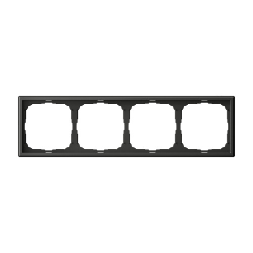 Systeme Electric ARTGALLERY 4-постовая РАМКА, универсальная, БАЗАЛЬТ