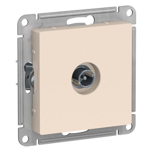 Systeme (Schneider) Electric ATLASDESIGN TV РОЗЕТКА проходная 4DB, механизм, БЕЖЕВЫЙ ATN000292