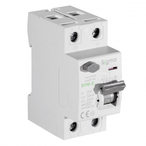 SIGMA Elektrik Выключатель дифференциального тока ВДТ (УЗО) AC 2P 30mA 6kA 25A