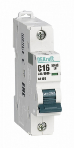 Schneider electric DEKraft Авт. выкл. 1P 16A х-ка C ВА-105 10кА