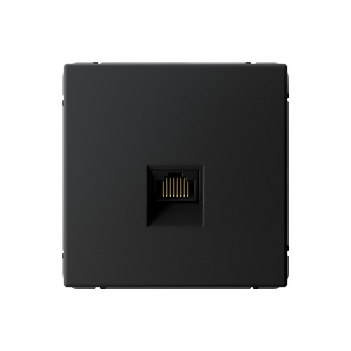 Systeme Electric ARTGALLERY РОЗЕТКА компьютерная RJ45, кат. 5е, механизм, КАРБОН
