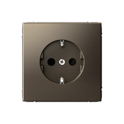 Systeme Electric ARTGALLERY РОЗЕТКА с заземлением со шторками, 16А, механизм, МОККО