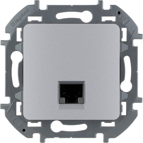 LEGRAND INSPIRIA информационная розетка RJ 45 кат. 6 UTP алюминий (673832)