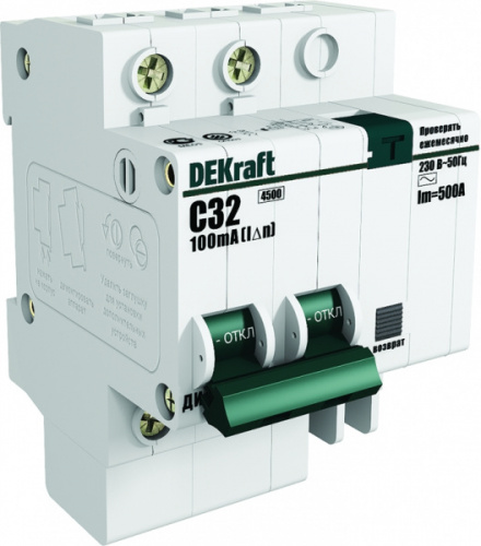 Schneider electric DEKraft АВДТ 1P+N 16А 100мА тип AC х-ка C ДИФ-101 4,5кА