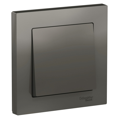 Systeme (Schneider) Electric ATLASDESIGN 1-клавишный ВЫКЛЮЧАТЕЛЬ, сх.1, 10АХ, в сборе, СТАЛЬ
