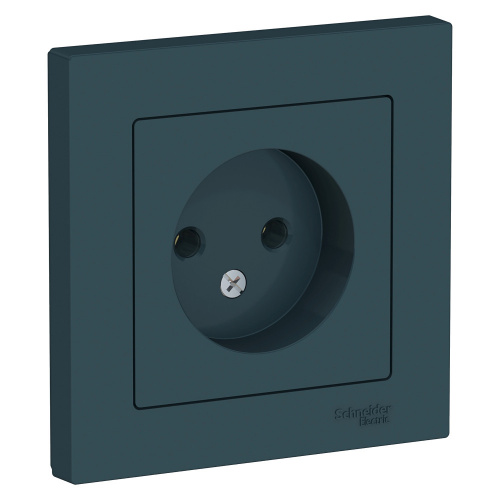 Systeme (Schneider) Electric ATLASDESIGN РОЗЕТКА без заземления, 16А, в сборе, ИЗУМРУД ATN000840