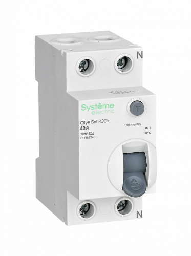 Systeme Electric (ранее Schneider Electric) City9 Set Выключатель дифференциального тока (ВДТ) 40А 2P 30мА Тип-A 230В