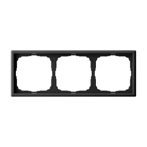 Systeme Electric ARTGALLERY 3-постовая РАМКА, универсальная, КАРБОН