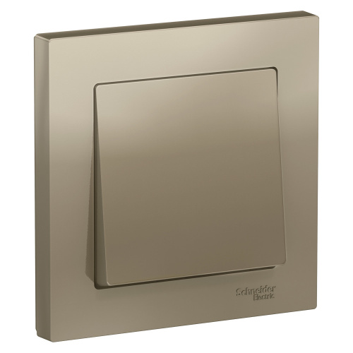 Systeme (Schneider) Electric ATLASDESIGN 1-клавишный ВЫКЛЮЧАТЕЛЬ, сх.1, 10АХ, в сборе, ШАМПАНЬ