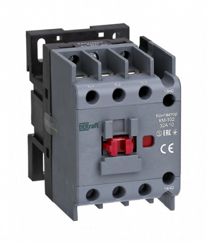 Schneider electric DEKraft Контактор 32А 380В/400В АС3 АС4 1НЗ КМ-102