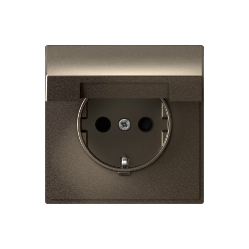 Systeme Electric ARTGALLERY РОЗЕТКА с заземл. со шторк. с крышкой, 16А, IP20, механизм, МОККО