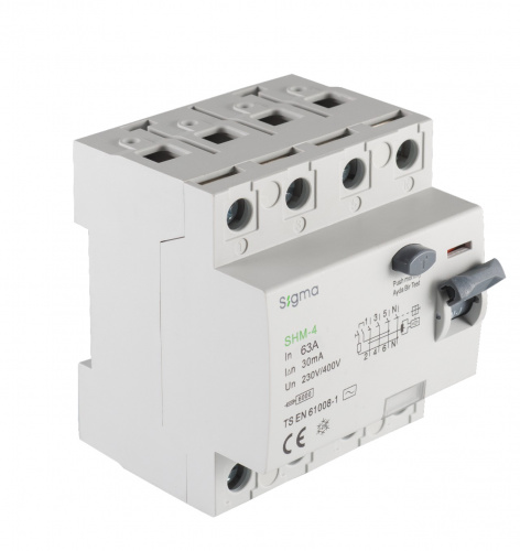 SIGMA Elektrik Выключатель дифференциального тока ВДТ (УЗО) AC 4P 30mA 6kA 63A