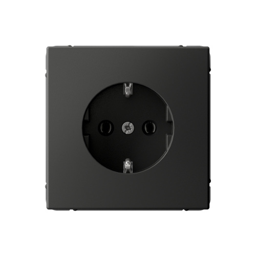 Systeme Electric ARTGALLERY РОЗЕТКА с заземлением, 16А, механизм, БАЗАЛЬТ