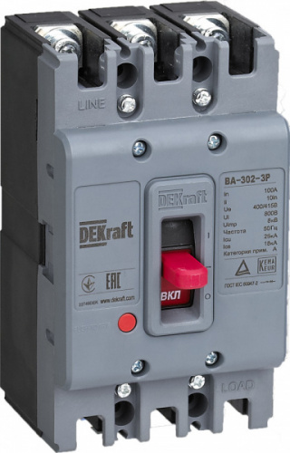 Schneider electric DEKraft Силовой авт. выкл. для защиты двиг. 3P 50А 25кА ВА-302