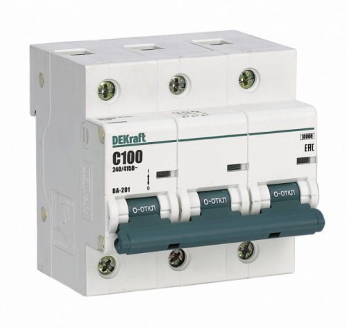 Schneider electric DEKraft Авт. выкл. 3Р 125А х-ка D ВА-201 10кА