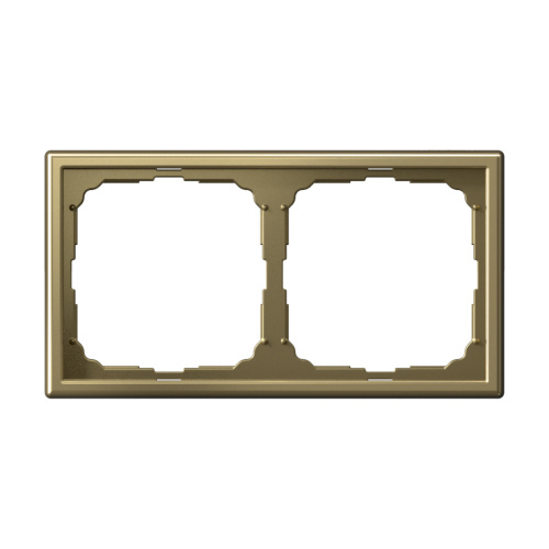Systeme Electric ARTGALLERY 2-постовая РАМКА, ЗОЛОТО