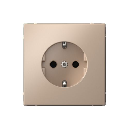 Systeme Electric ARTGALLERY РОЗЕТКА с заземлением со шторками, 16А, механизм, ПЕСОЧНЫЙ
