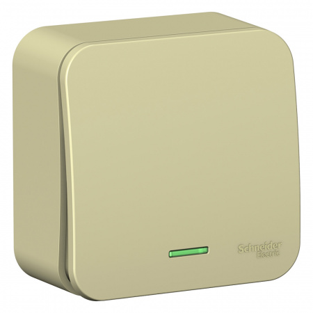 Systeme (Schneider) Electric BLANCA О/У 1-клавишный ПЕРЕКЛЮЧАТЕЛЬ (cх.6) с подсв.ИЗОЛ.ПЛ,10А,250B,БЕЖЕВЫЙ