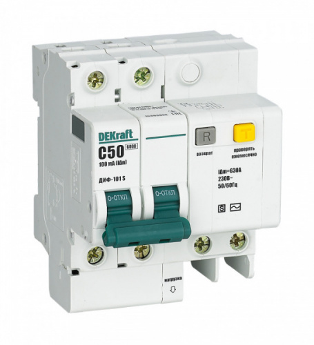 Schneider electric DEKraft АВДТ со встр. защ. от сверхтоков 2P 50A 100мА селективный ДИФ-101 S