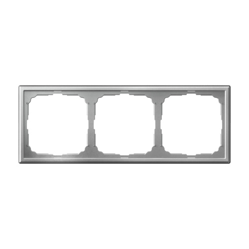 Systeme Electric ARTGALLERY 3-постовая РАМКА, универсальная, АЛЮМИНИЙ