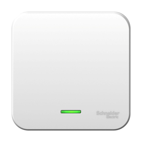 Schneider electric BLANCA 1-кл. ВЫКЛЮЧАТЕЛЬ (cх.1) с подсв.МОНТ.ПЛ.,10А,250B,БЕЛЫЙ