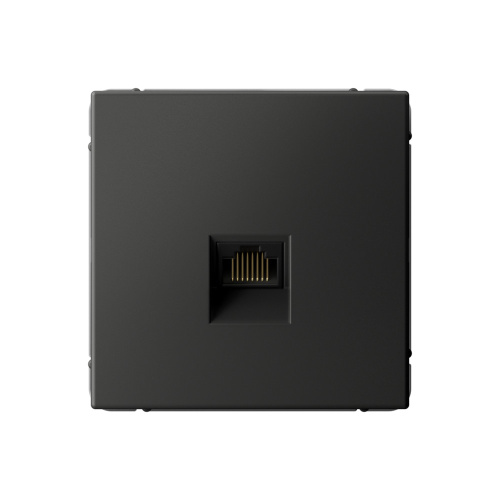 Systeme Electric ARTGALLERY РОЗЕТКА компьютерная RJ45, кат. 5е, механизм, БАЗАЛЬТ