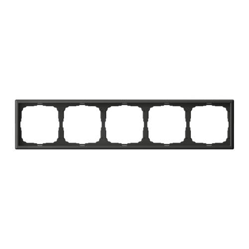 Systeme Electric ARTGALLERY 5-постовая РАМКА, универсальная, БАЗАЛЬТ