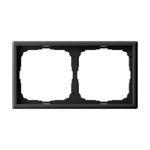 Systeme Electric ARTGALLERY 2-постовая РАМКА, универсальная, КАРБОН
